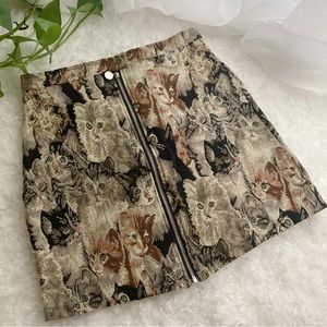 Cat tapestry skirt